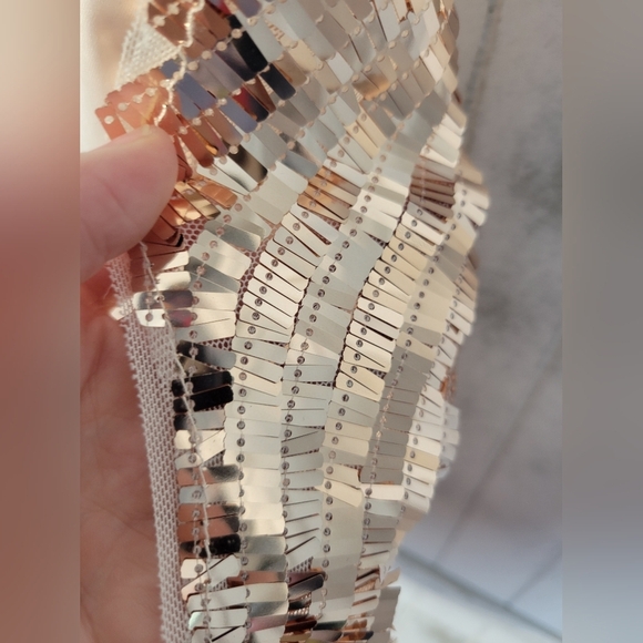 NWOT Free People Disco Fever Cami Champagne Small - Picture 5 of 7